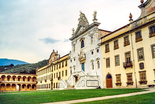 Facciata monumentale della Certosa di Calci