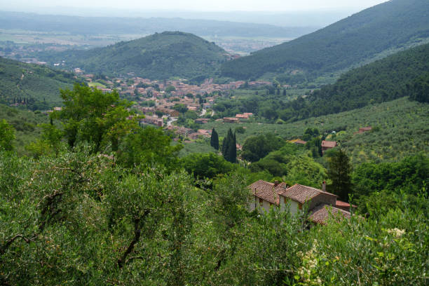 Panorama sulla piana pisana dai Monti Pisani